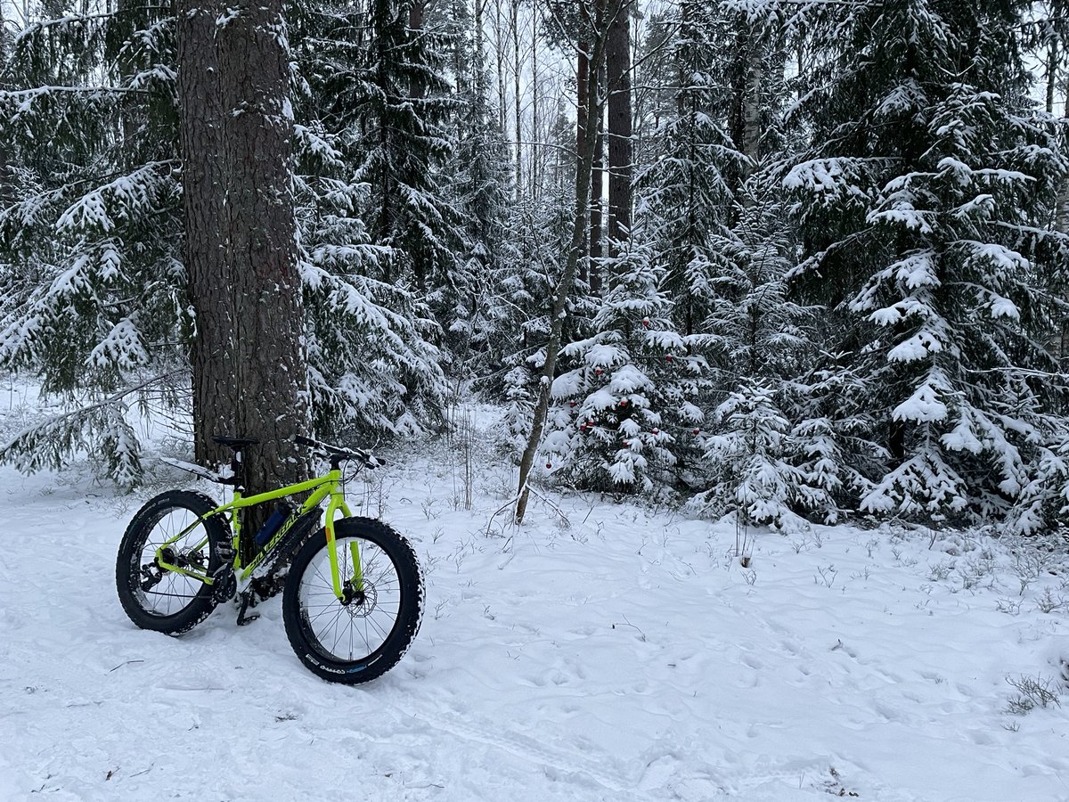 Vuoden lopun hyvän mielen haaste #Festive500 maaliin. Ihan kaikkia kilometrejä en lumessa tosin polkenut 🙊 #pyöräily