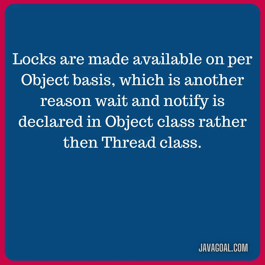 GoalJava's tweet image. Want to read it in detail then click on link:javagoal.com/notify-method-…
#javadeveloper
#android
#javacode
#codinglife
#Coding
#devcommunity
#CodeNewbie
#CodeNewbies
#WomenWhoCode