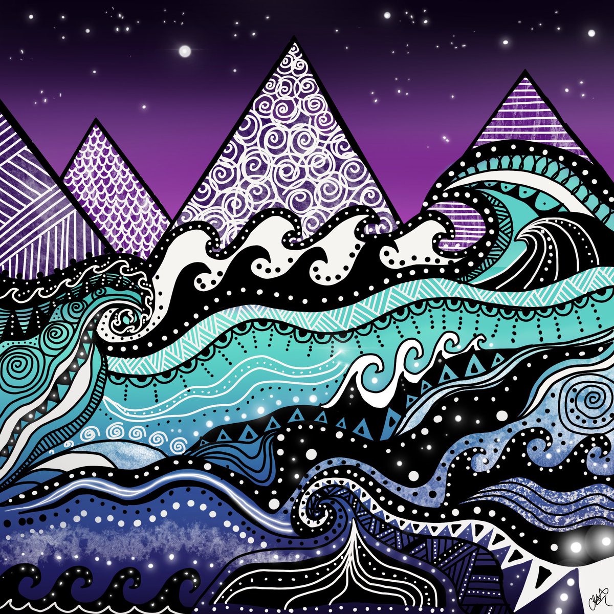 ontopoftheocean's tweet photo. Call of the Ocean. #digitalart #illustration #nature #artist https://t.co/BDccNy1bil