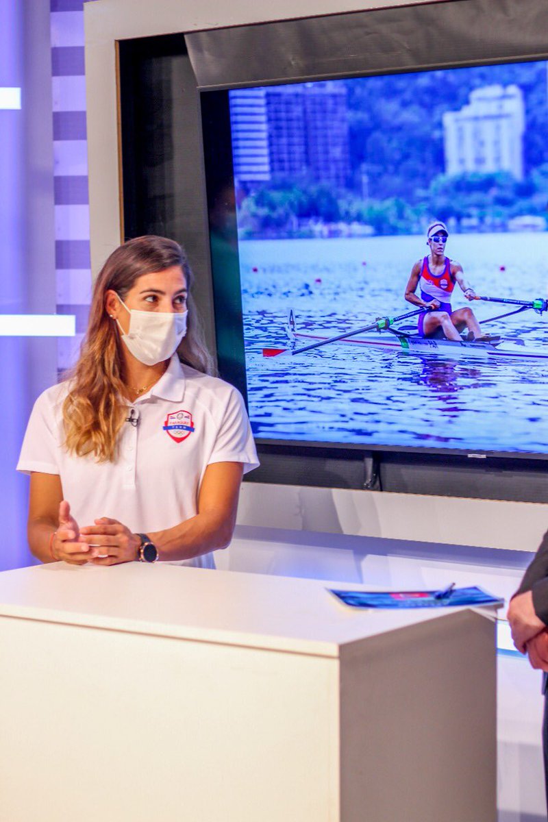 #Remo🚣🏽‍♀️ | La atleta del #TeamParaguay, Campeona Sudamericana, <a href="/gabi_mosqueira/">Gabi Mosqueira B</a>, estuvo presente este jueves en el programa deportivo de <a href="/ParaguayTVHD/">Paraguay TV</a>. 

#ParaguayPuede 🇵🇾 #VamosParaguay