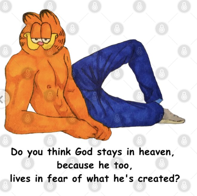 36stringer's tweet photo. What the hell is up with all the bizarre Garfield meme shirts out there?
#garfieldmemes #grield #teepublic https://t.co/GrUOCe1O6w