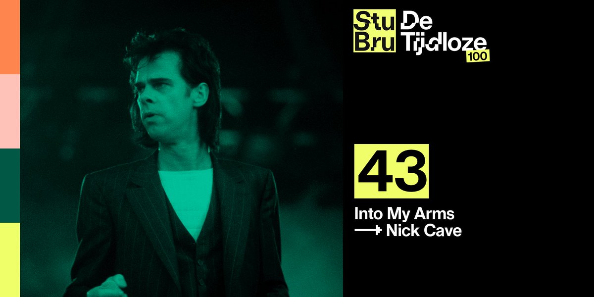 Nr. 43 in #DeTijdloze 100: 'Into My Arms' van <a href="/nickcave/">Nick Cave & The Bad Seeds</a>.