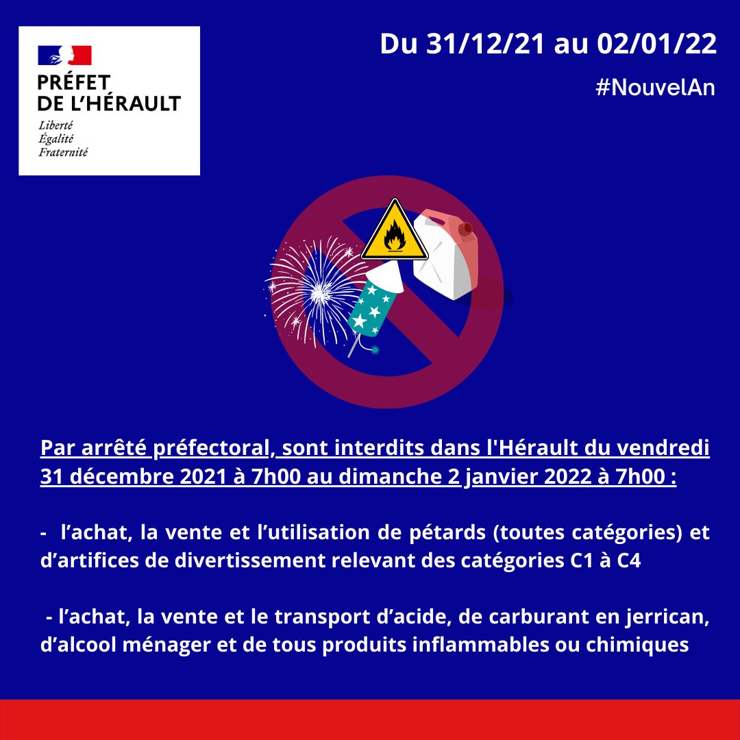 Prefet34's tweet photo. #Covid19 l  #Hérault

Mesures de #sécurité publique et sanitaire pour le #NouvelAn ⤵️⤵️⤵️

🖥️Retrouvez le communiqué de presse : https://t.co/i2x6HLp2YA https://t.co/NJ0gj4g6Ip