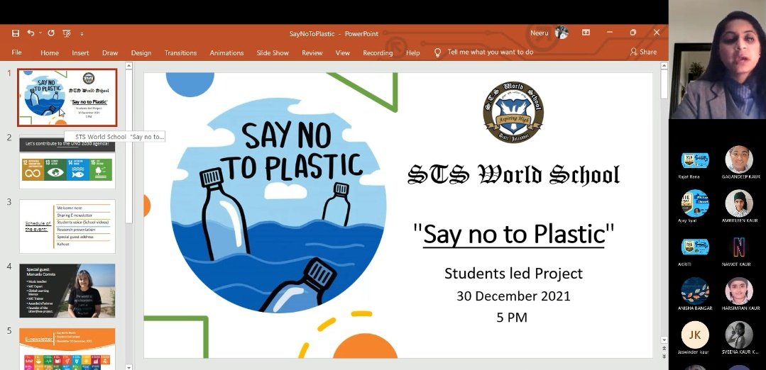 Love83259620's tweet photo. Do something drastic .. Cut the plastic * With this motive my @STSWSRAJGOMAL school organised the wonderful session . For Enhancing the knowledge of  students locally and collaborated with global teacher. @Prabhjo60556013 @Neeru0005 @SDG2030 @MicrosoftTeams #SayNoToPlastic https://t.co/XQb8exbQ23