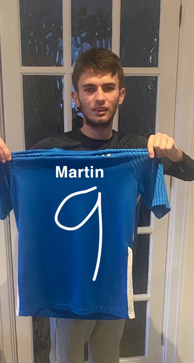 TrickyBluesFC's tweet photo. NEW SIGNING! 19 year old Joe (shegwin) Martin has been brought on board to complete the front of the attack. The striker scored 30 times out of 25 appearances for his previous club making him a hot prospect in the transfer market. He will take on the number 9. #Forzablues https://t.co/hUASat1qKA
