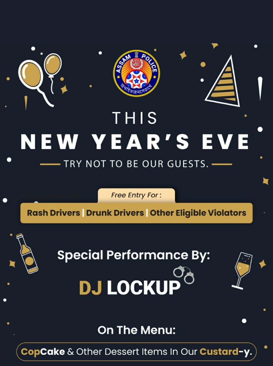 Issued in public interest. #DontDrinkAndDrive #NewYear2022