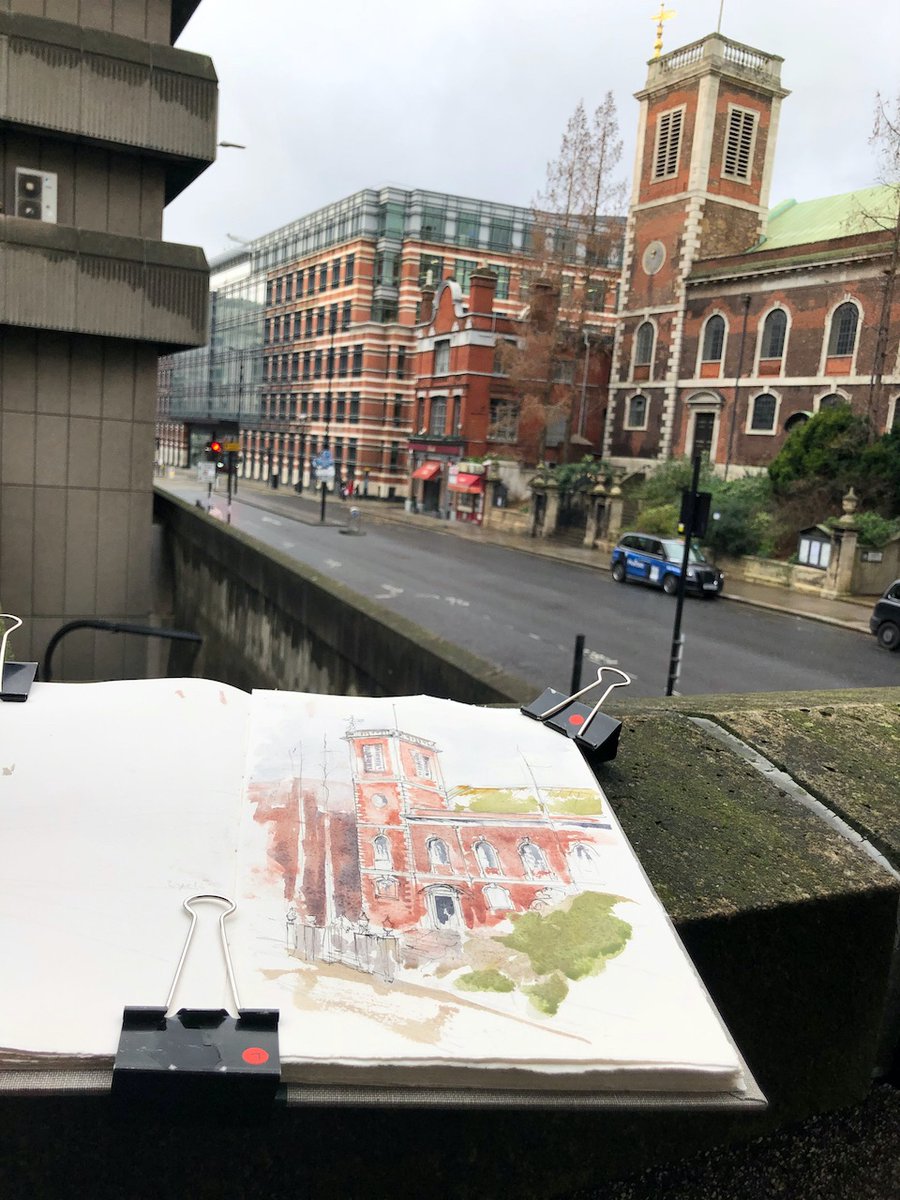 St Andrew-by-Wardrobe, London EC4, sketched from the other side of Queen Victoria Street. 
A wonderful calm place next to a busy road.

More on my website: janesketching.com/2021/12/30/st-…

#bythewardrobe <a href="/bythewardrobe/">St Andrew ن</a> #queenvictoriastreet #citychurch 
<a href="/urbansketchers/">urbansketchers</a> <a href="/UrbSketchLondon/">UrbanSketchersLondon</a>