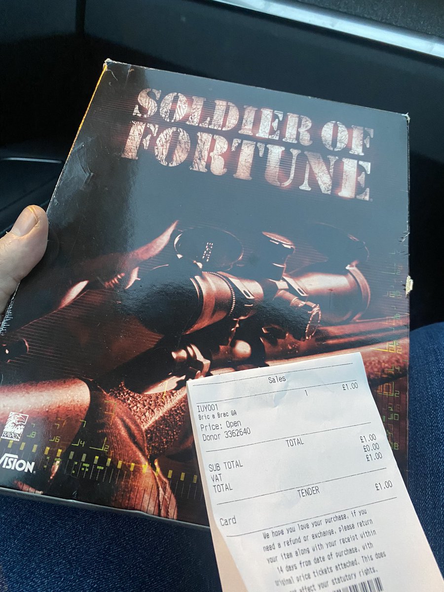 DetectingRetro's tweet image. Well there’s a turn up for the books. Just found a #bigboxpcgame in a charity shop for £1! #RETROGAMING