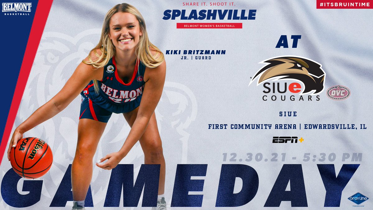 BelmontWBB's tweet photo. We finally get to say 🗣 𝐆𝐀𝐌𝐄𝐃𝐀𝐘‼

🆚 SIUE
📍 First Community Arena | Edwardsville, Illinois

⌚ 5:30 p.m.

🖥💻📱 | https://t.co/xyFe8ElrVF
📻 | https://t.co/hhSLySHOLw
📊 | https://t.co/cMkHeLkFgt

#ItsBruinTime | #Splashville https://t.co/NB53s8bmZR