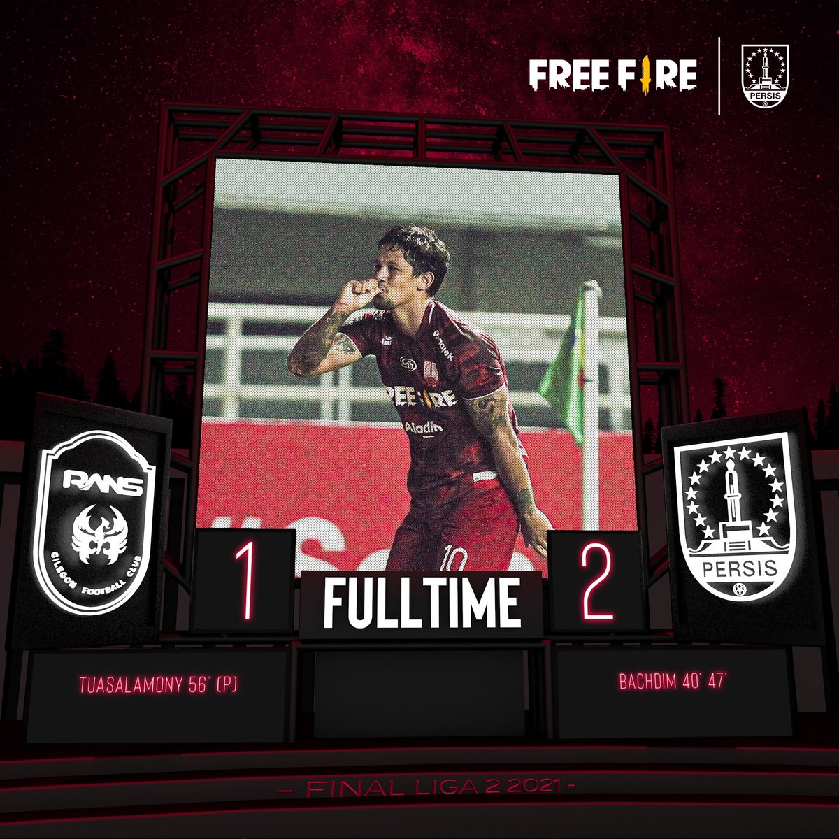 persisofficial's tweet photo. 𝐇𝐢𝐬𝐭𝐨𝐫𝐲 𝐜𝐫𝐞𝐚𝐭𝐞𝐝. 
𝐀 𝐝𝐫𝐞𝐚𝐦 𝐟𝐮𝐥𝐥𝐟𝐢𝐥𝐥𝐞𝐝.
𝐖𝐞'𝐫𝐞 𝐓𝐡𝐞 𝐂𝐡𝐚𝐦𝐩𝐢𝐨𝐧! 🔴🏆

#PERSISRANSFC #SambernyawaJuara https://t.co/xpvAL8r17Q