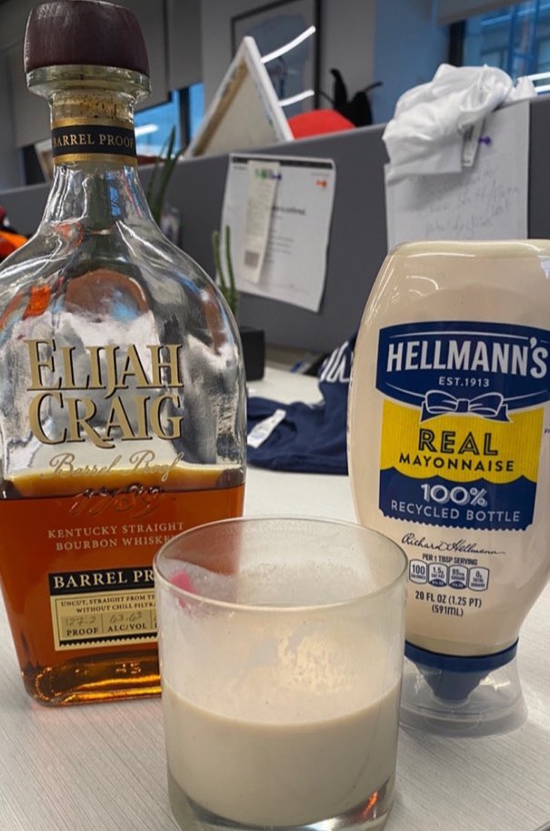 PFTCommenter's tweet photo. How are YOU a getting ready for the Mayo bowl. Im making mayo nog- a real wintertime treat https://t.co/uyOHE0xexB