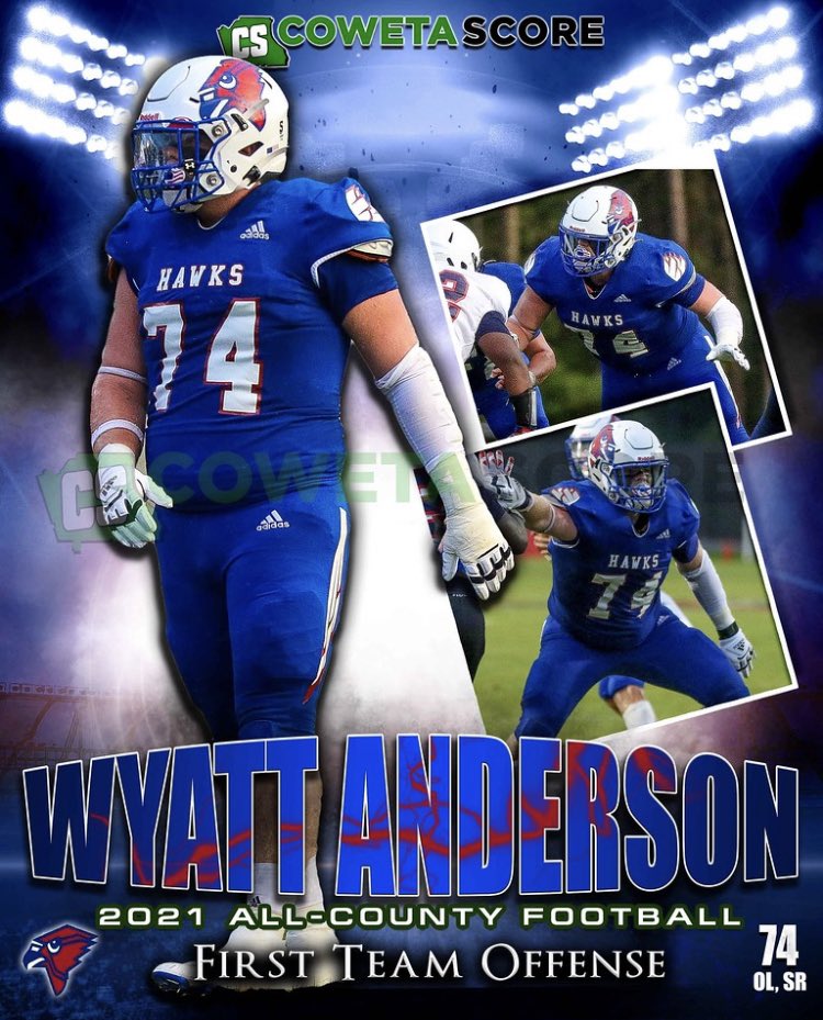 Blessed to be on First Team All-County! <a href="/CowetaScore/">Coweta Score</a> <a href="/WKUFootball/">WKU Football</a> <a href="/THS__Football/">𝙏𝙃𝙀 𝙃𝙚𝙧𝙞𝙩𝙖𝙜𝙚 𝙎𝙘𝙝𝙤𝙤𝙡 🏈</a>