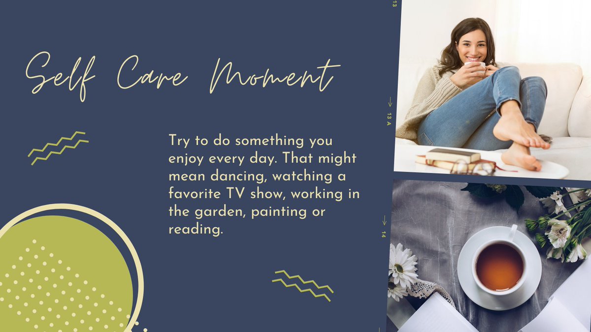 Thomasoncb's tweet photo. Five minutes of self-care everyday can make a difference. check out today's tip. #selfcare #dosomethingfun #relax https://t.co/3iYtQyLYtp