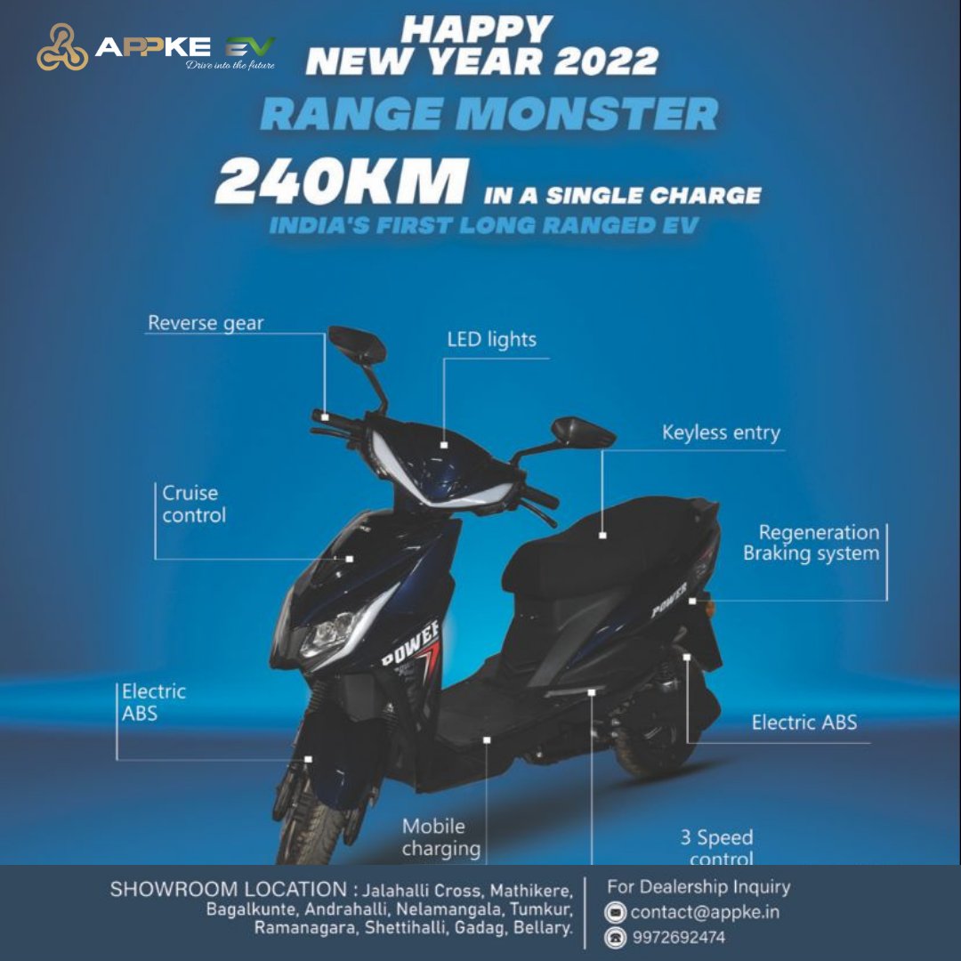AppkeEv's tweet photo. #AppkeEV
Reducing our dependence on fossil fuels is one of the surest ways to attain a sustainable future. Now that you know the right way, it’s time to get the right two-wheeler!
#DriveIntoTheFuture 
#SwitchToElectric #GreenMobility #ElectricIsTheFuture #ElectricVehicle https://t.co/yM7d382B5n