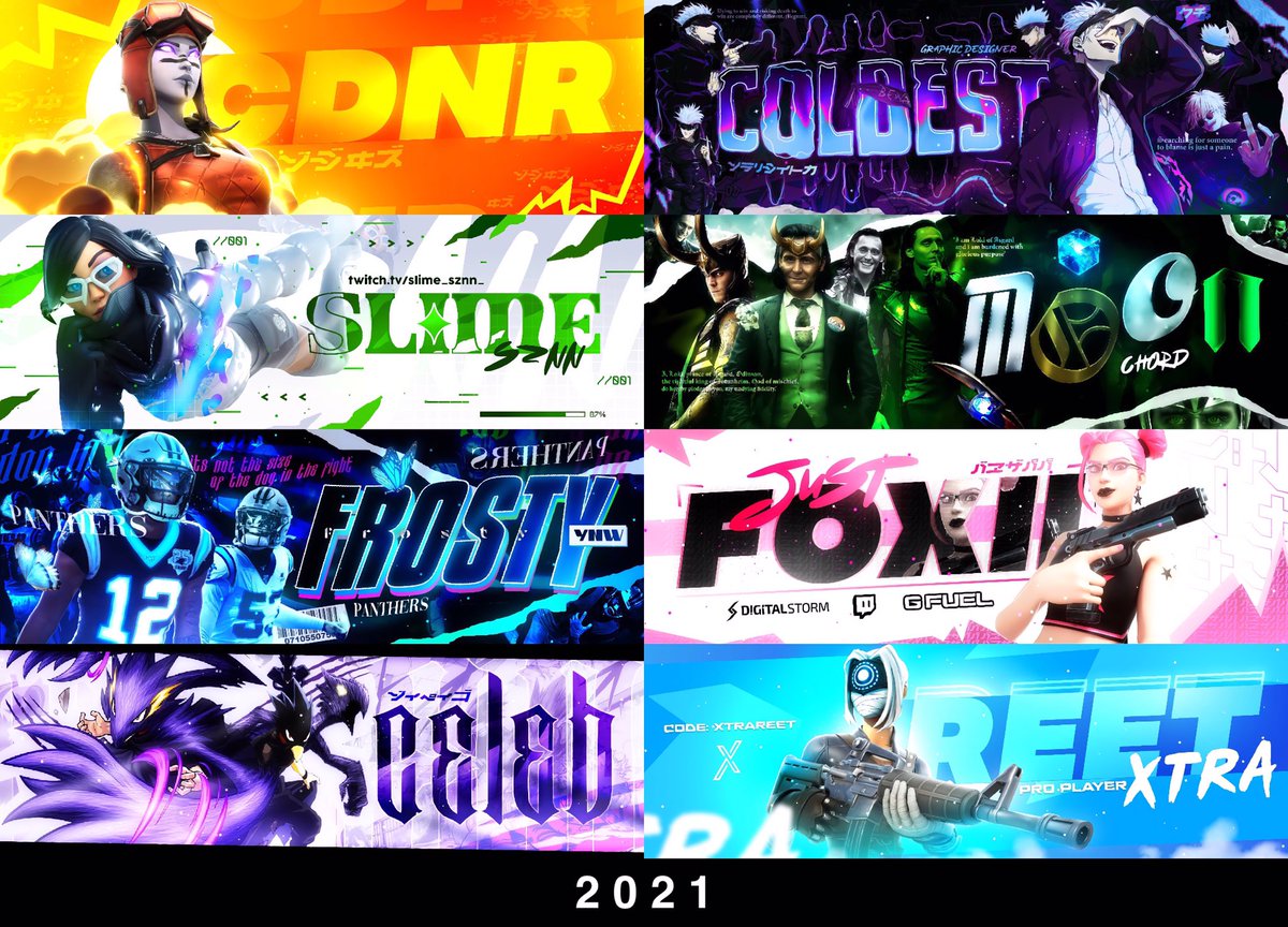 coldestszn's tweet photo. A few things I’ve made in 2021! 🎨 https://t.co/c0TW89jqLr