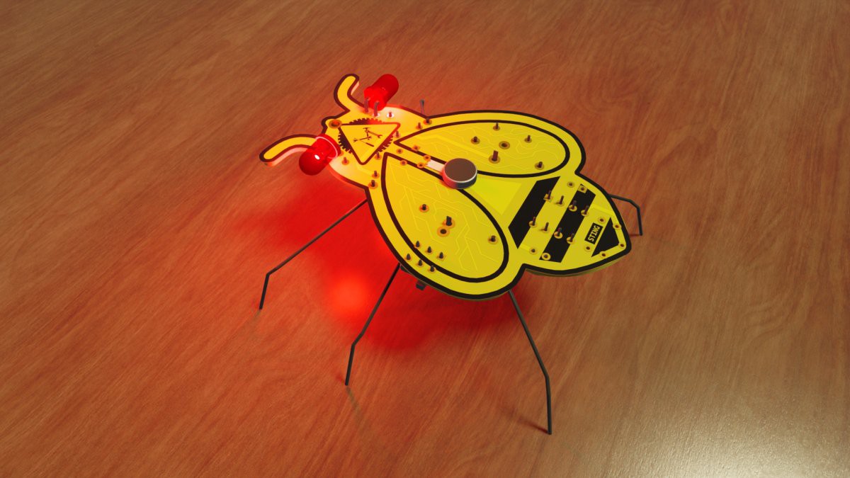 hackaday's tweet image. 🐝 This #555Timer contestant was busy making a maker bee. Submitted by by @anool, this honey bee shaped 555 blinky is a controlled #vibrobot.

Have you submitted your project yet? Enter the contest today ➡️ hubs.la/Q0117K3s0 
Sponsored by: @hackaday &amp;amp; @digikey