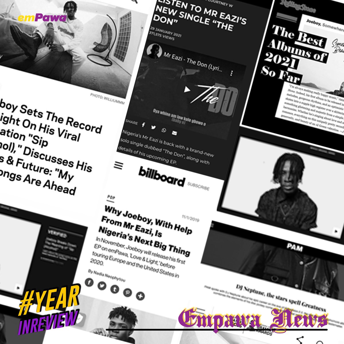 emPawaAfrica's tweet photo. This year, all our partner artists featured in numerous articles and made the front cover of various publications!

Thank you to all press and media outlets that featured our partner artists in their articles🙏🏾

#YearInReview #emPawaAfrica https://t.co/5aqDGwKNJr