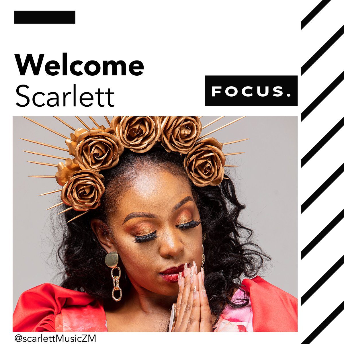 FocusTMA's tweet photo. Ladies and gentlemen, the queen us here! @ScarlettMusicZM has joined us for the foreseeable future. We look forward to getting started on what we know will be an amazing journey given her talents and brilliant mind. https://t.co/oy4lVHG1gH