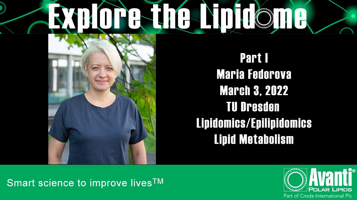 Avanti Research (@avantiresearch) on Twitter photo Join us for a three-part series focused on lipidomics. Avanti is hosting its very first webinar series beginning in March 2022! <a href="/FedorovaLab/">Maria Fedorova</a> kicks off the series on March 3rd. Click the link to register for the series! bit.ly/33vDtpr #explorethelipidome Join us for a three-part series focused on lipidomics. Avanti is hosting its very first webinar series beginning in March 2022! <a href="/FedorovaLab/">Maria Fedorova</a> kicks off the series on March 3rd. Click the link to register for the series! bit.ly/33vDtpr #explorethelipidome