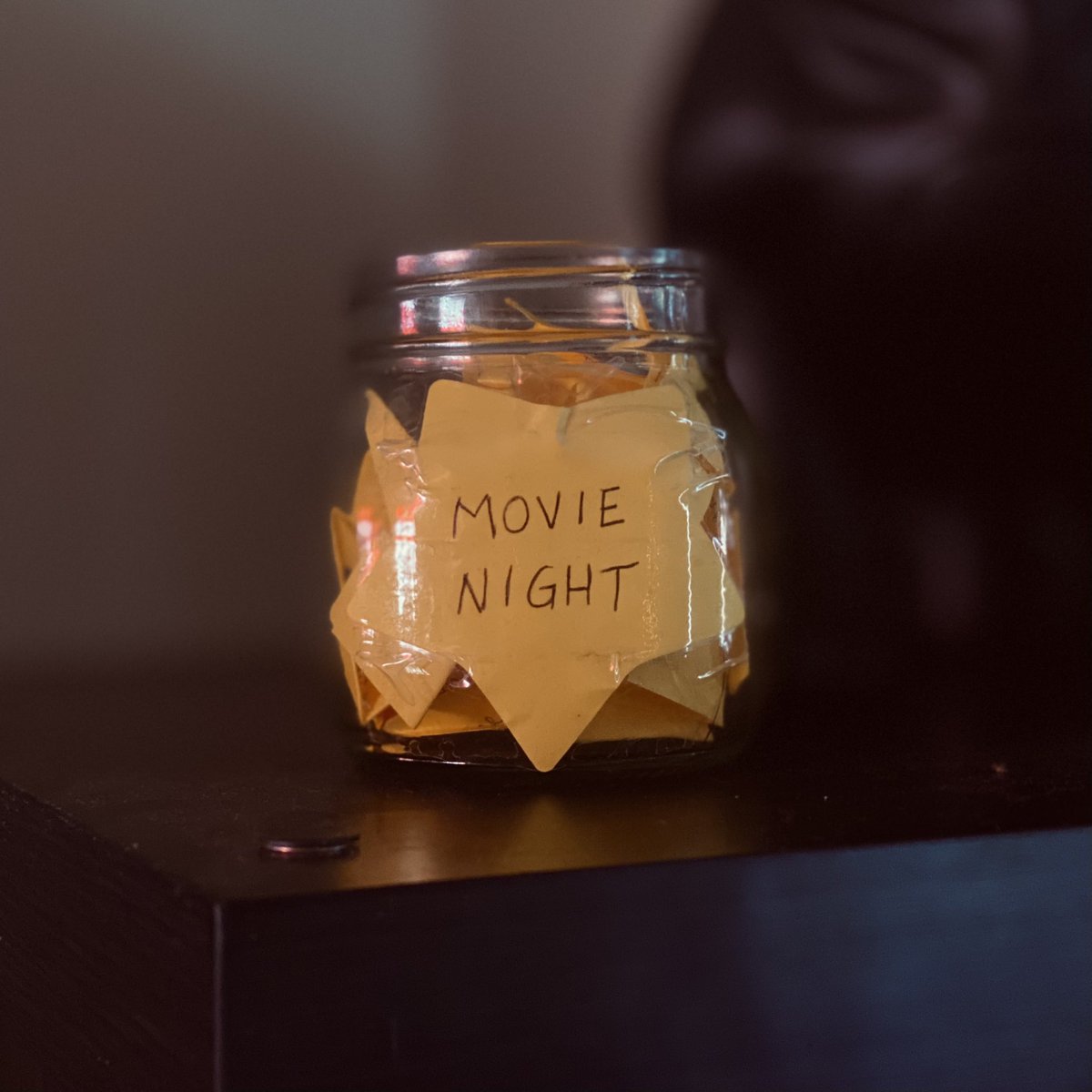 chiefladybird's tweet photo. My partner and I started a new thing with the kids! It’s a movie night jar with the names of all kinds of movies in there (mostly classics and our favourites that we want them to learn about- but also some none of us have even seen) and they’ll take turns picking titles from it! https://t.co/PPmlHdPPEt