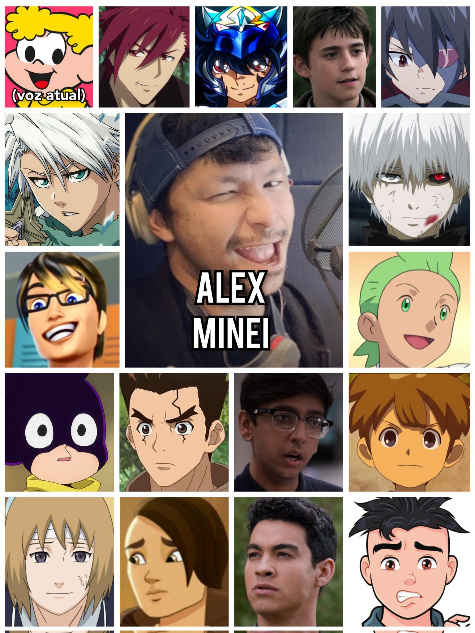 Personagens Com os Mesmos Dubladores! on X: - Alex Minei