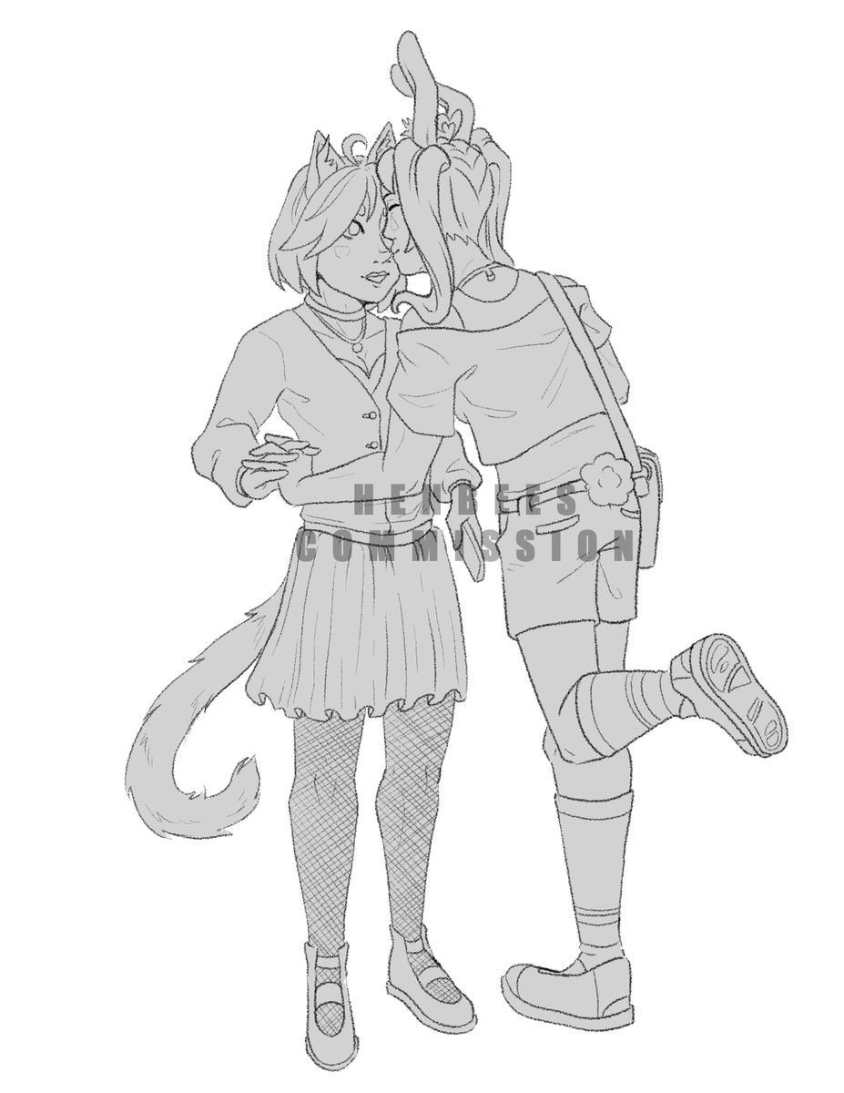 henbees's tweet photo. linework commission for @/kinghellcat on tumblr 
//check pinned for commission info!

[#art #Commission #commissionsopen #ocs] https://t.co/n4vDXL2xuY