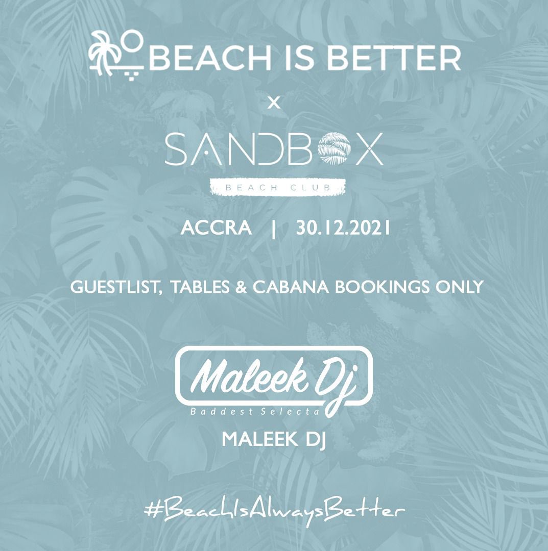 iamabrokwa's tweet photo. Still partying with sandbox!!!! Come through from 4pm and letโs get lit ๐ฅ #DecemberAtSandBox #carpediem #beachisalwaysbetter ๐ https://t.co/1LlwoHrgbp