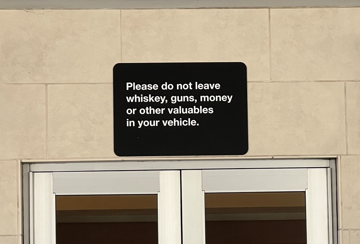 Dropping off my car for an oil change and remembering I am definitely in Texas.
