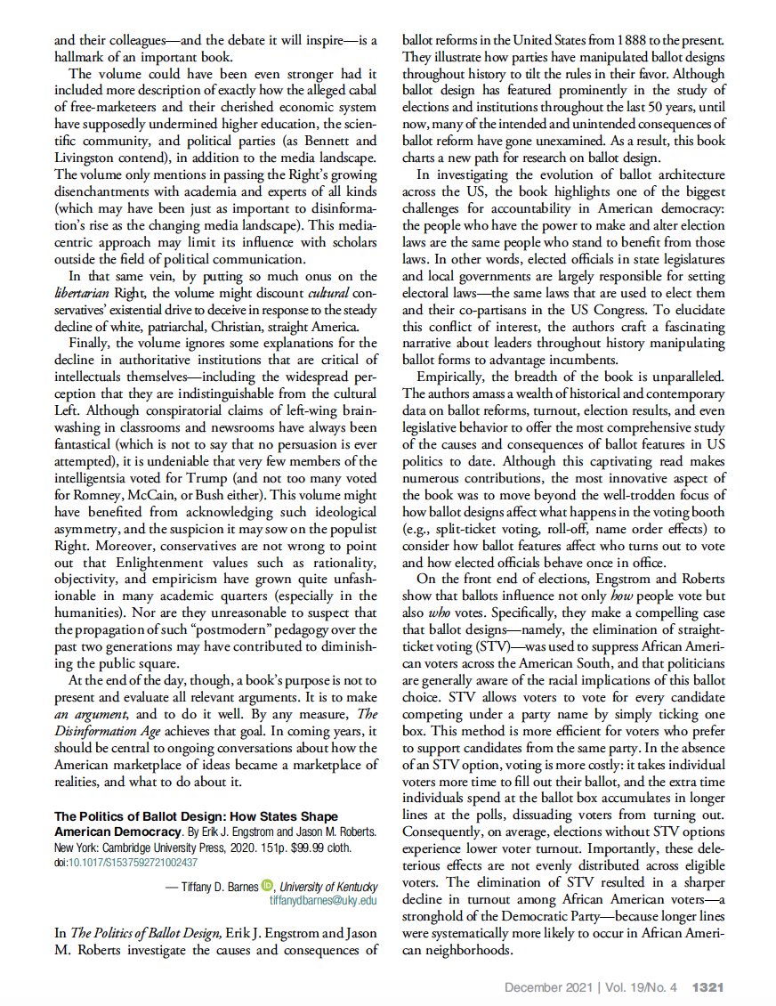Here is a great review of the edited book "The Disinformation Age." I was fortunate to be a part of an amazing group that contributed to this book which was led &amp; edited by <a href="/ICTlivingston/">Steven Livingston</a> &amp; <a href="/LanceBennett1/">Lance Bennett</a> with incredible leadership &amp; guidance from <a href="/mlmillerphd/">Mike Miller, PhD</a> &amp; <a href="/ssrc_org/">SSRC</a>