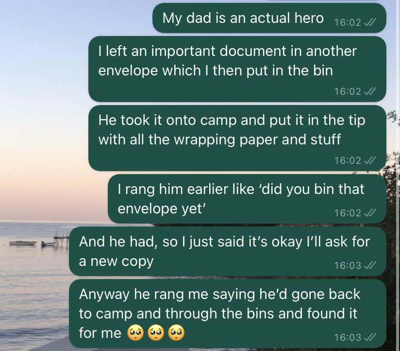 Reason 716382929 why my dad is the best person I know: