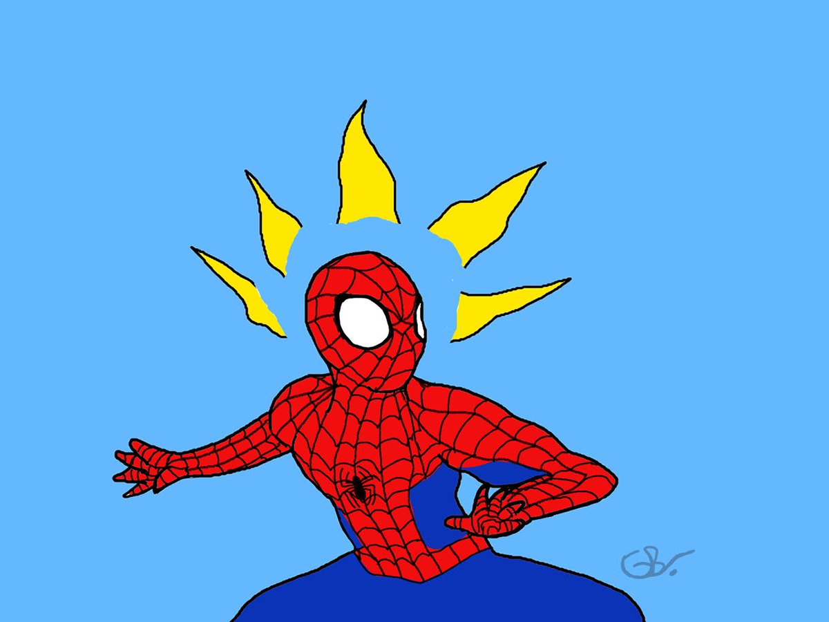 Boi1Goji's tweet photo. Hey, been awhile hasn't it. Got a new digital drawing tablet and I've been practicing. Here's my first sketch. #SpiderMan #artwork #spidey #digitalart https://t.co/2D9v9GMtzy