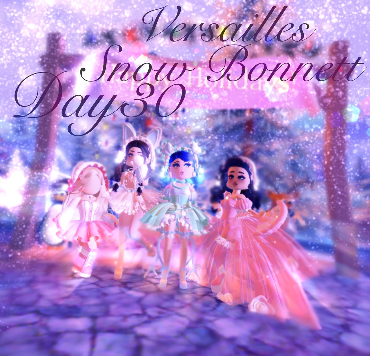 JohnOcean15's tweet photo. #royalehigh Advent Calendar 21’🎄
Day 30: Versailles Snow Bonnet✨
Featured: @ImCshelly, @Rav72892615 and @Kaisa45101534
#rhtc #royalehighChristmas #royalhigh #royalehighedit #royalehighedits #RHWinterUpdate https://t.co/AP1zJuxP1g