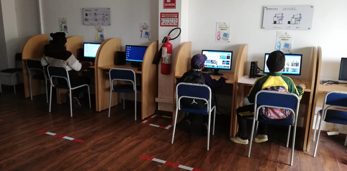 #ElOro / Infocentro Chilla, al servicio de toda la comunidad usuarios visitan este espacio gratuito a realizar su tareas académicas.
<a href="/Telecom_Ec/">Ministerio de Telecomunicaciones Ecuador 🇪🇨</a>
<a href="/CNT_EC/">CNT Ecuador</a>
<a href="/MaribelChamba6/">Maribel Chamba</a>
<a href="/ChillaAlcaldia/">Chilla Nos Une</a>