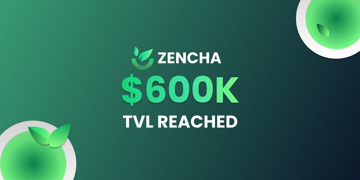 ZenchaFinance's tweet photo. Before 2021 ends, Zencha has now reached 🍵$600K #TVL🍵 and the number is growing📈  

Visit https://t.co/FtevQAKYQ2 and join our community🌐

#BuildonBoba #BobaCommunity #BobaNetwork https://t.co/lbFBfPn1NR
