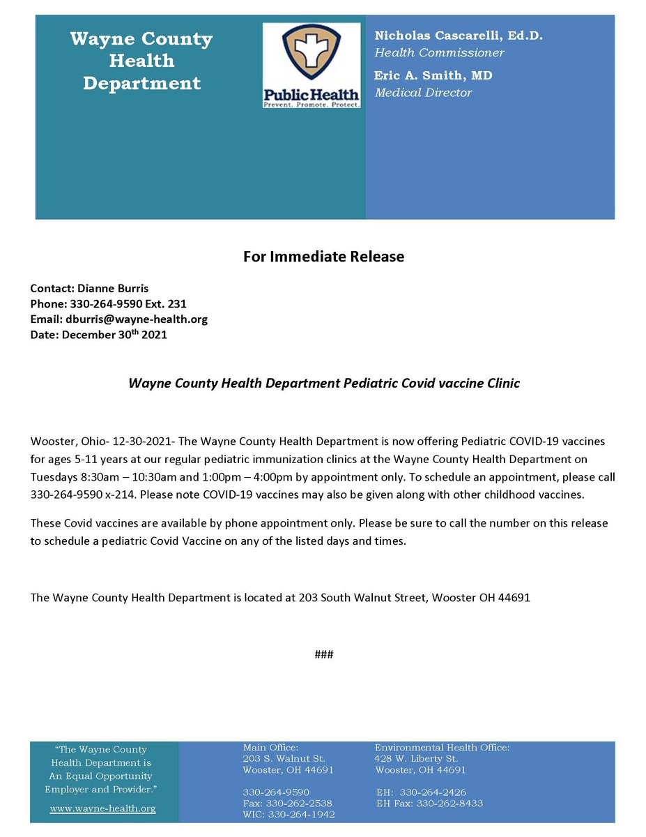 Wayne County Health Department tweet media