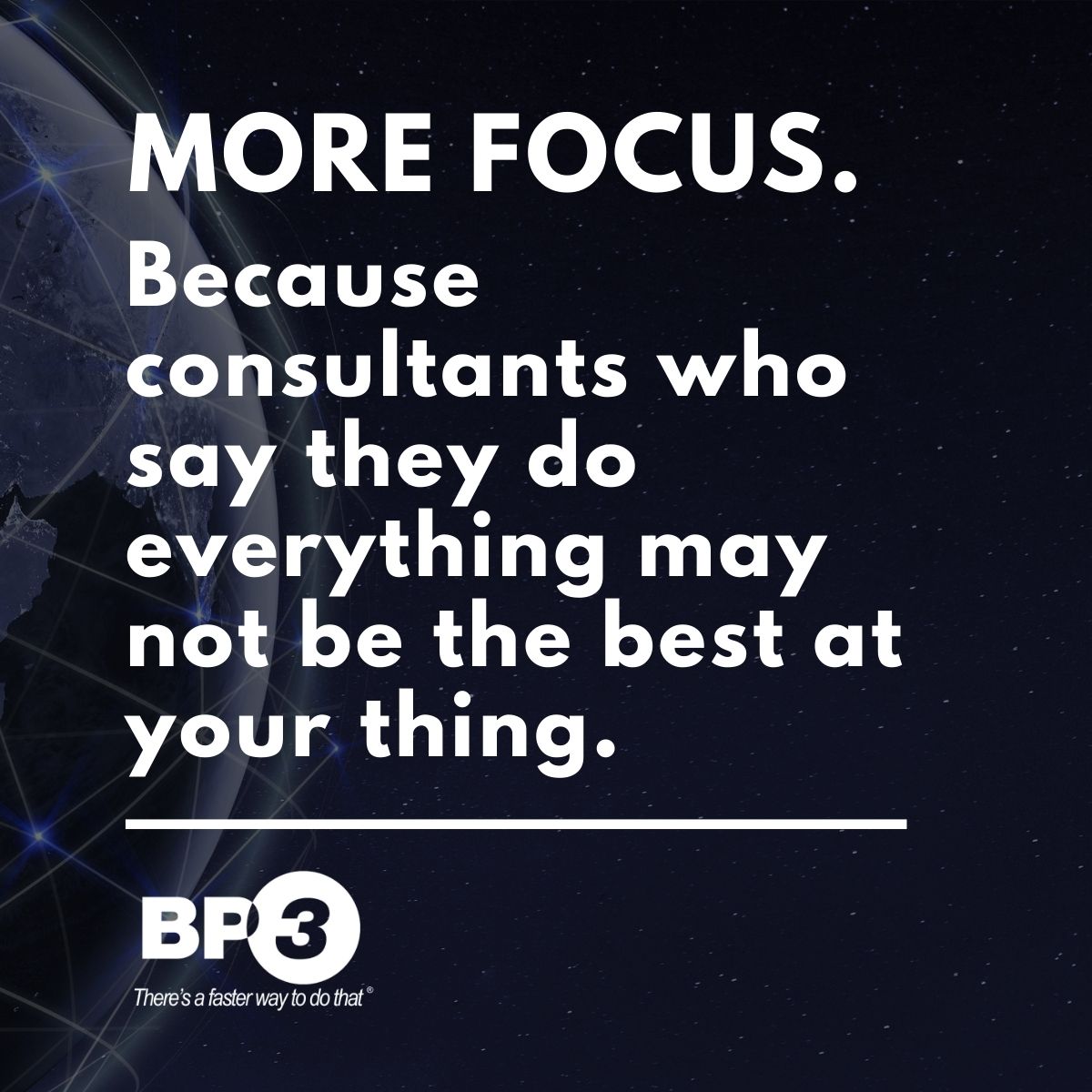 bp3global's tweet photo. Rest easy while bringing in the new year knowing that BP3 provides professionals who are 100% focused on you, your company, and your new bot. #MoreFocus #MoreForesight #MoreFollowUp https://t.co/dQl75wAVnM