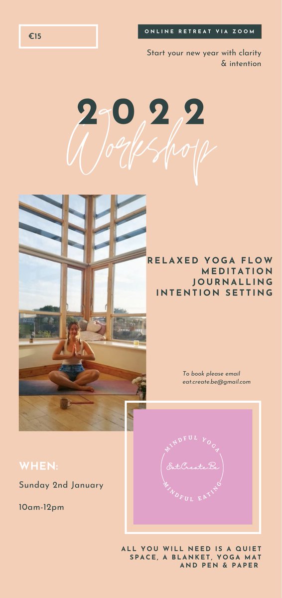 Start the new year with relaxation &amp; intention ✨

Take two hours for yourself this Sunday to relax, flow and set your intentions for 2022, dm if interested xx