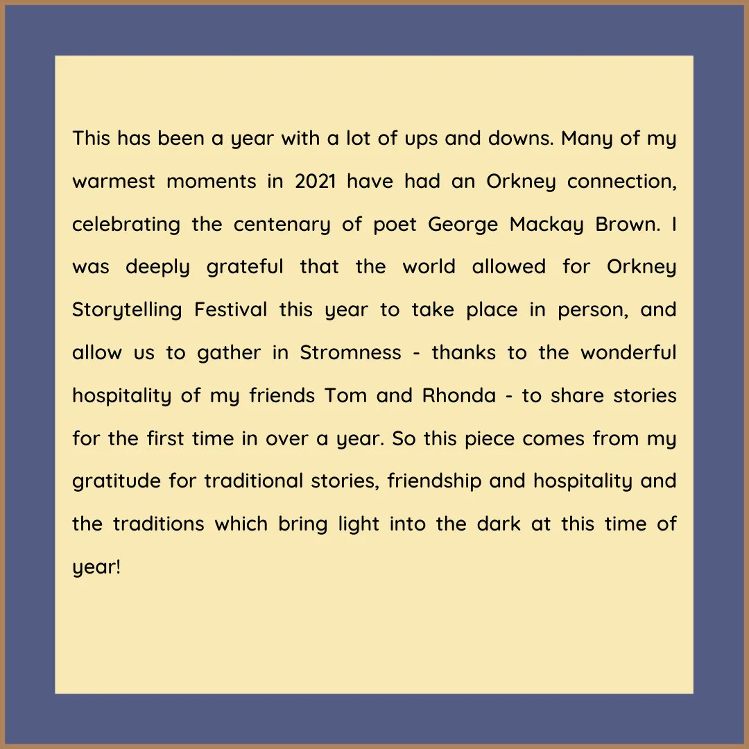 Day 11 of 12 Days of Gratitude is <a href="/aliasmacalias/">Erin Farley</a>. Erin is a storyteller with a rich knowledge of Scottish folks stories which is vital for a people to feel rooted. If Scots heritage interest you check out Erin's book 'Angus Folk tales Here is their contribution: