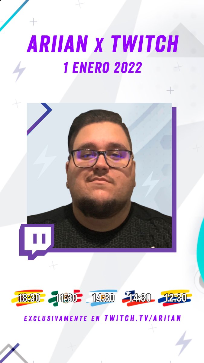 xARiiAN's tweet photo. COMUNIDADO OFICIAL 💜
1 de Enero de 2022 ⚡️ARIIAN x TWITCH
Exclusivamente en https://t.co/1nAaQju7NE
Comunidad > Dinero #ROTISIMO 😈 https://t.co/9G1r3S9DNn