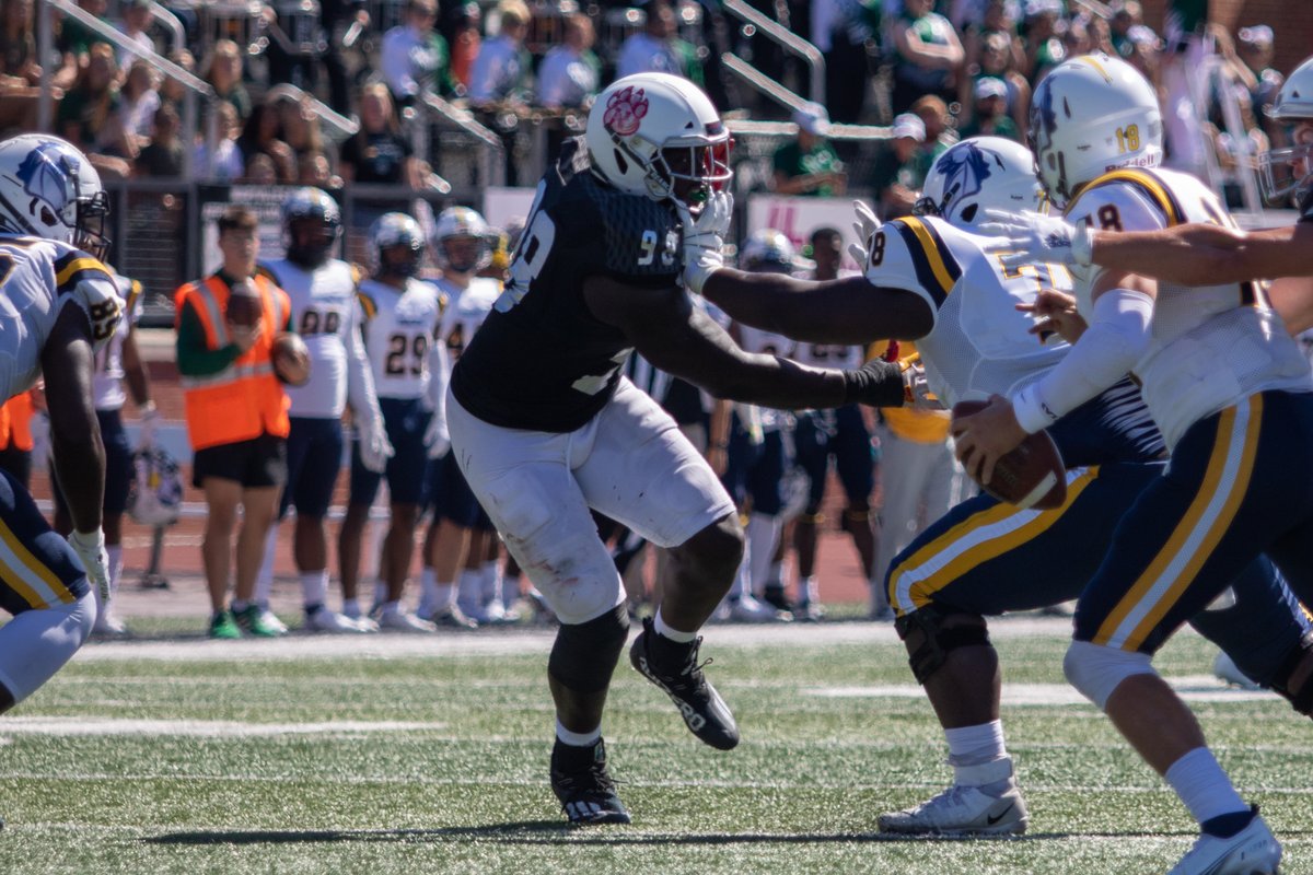 BREAKING: Northwest DL Sam Roberts has won the 2021 Cliff Harris Award, given to the best defensive player in small college football.

"Our 2021 winner Sam Roberts was a disruptive force from his defensive line position," Pro Football Hall of Famer Cliff Harris said.
<a href="/NWMSports/">NW Missourian Sports</a>