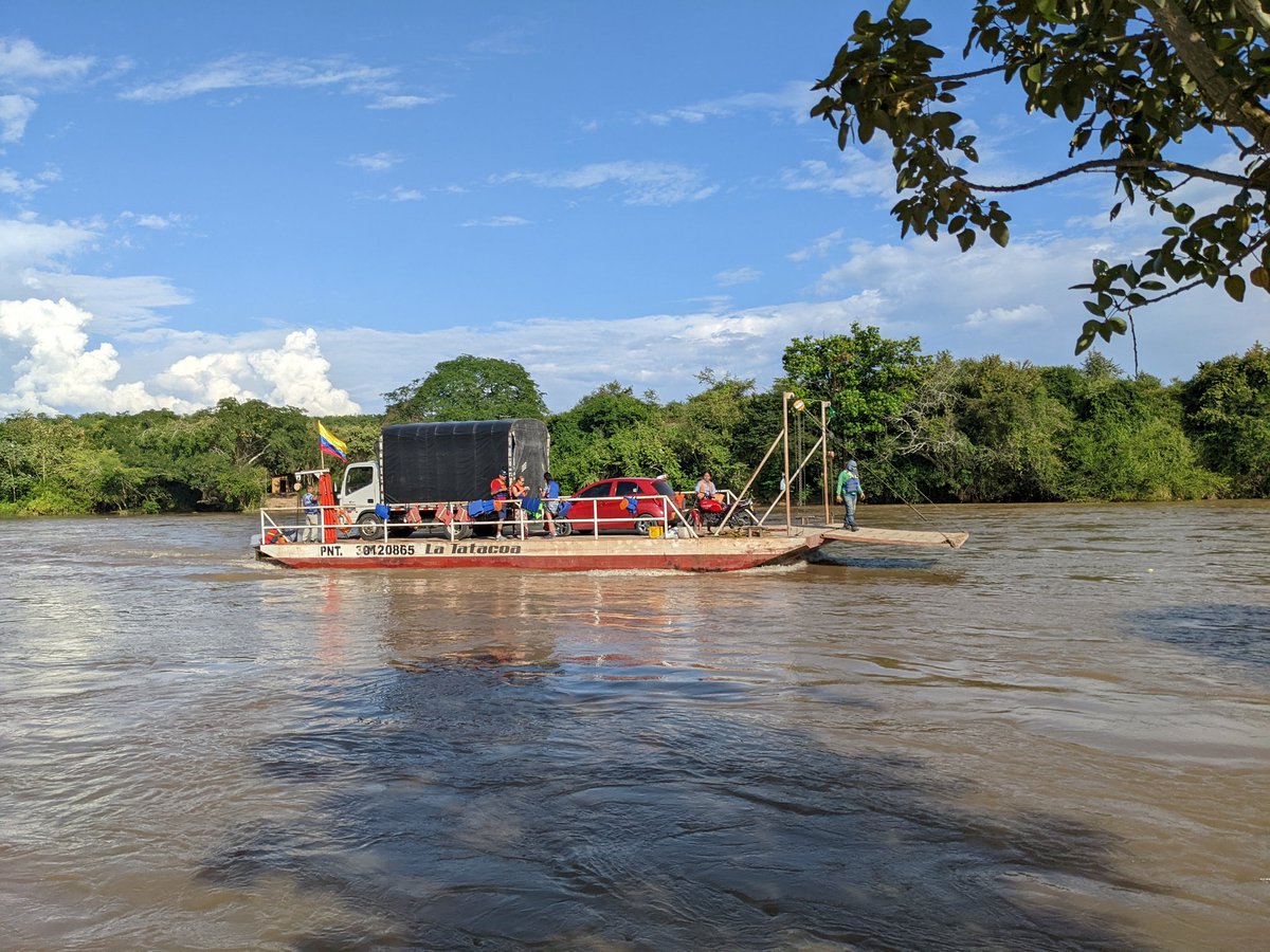 TFW you shave 2+ hours off your route with a barge river crossing that the locals use and which Google maps doesn't know about.