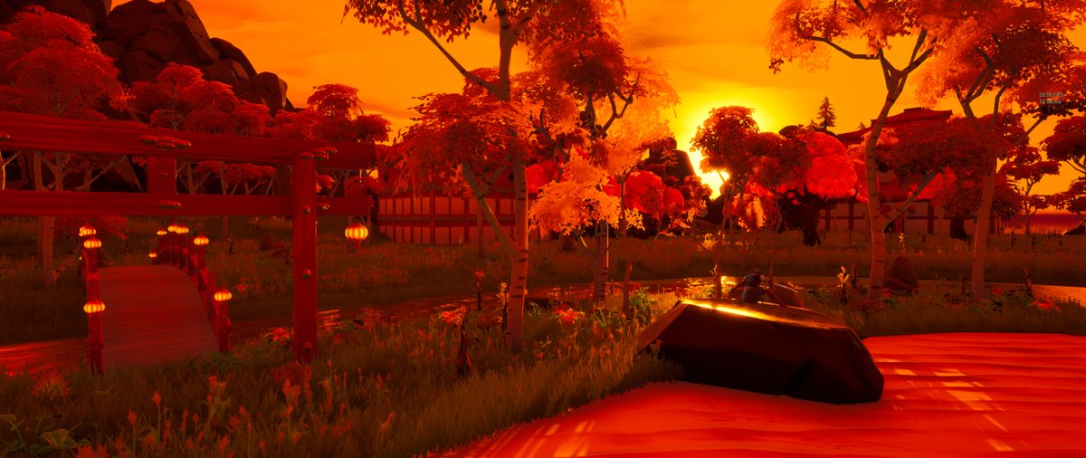 foohwooh's tweet photo. Made a quick little piece based off of the 'Ronin's Revenge' loading screen. #S1buildchallenge #FortniteCreative @MustardPlays https://t.co/iSwjob934d