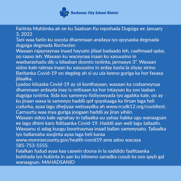 Rochester City School District tweet media