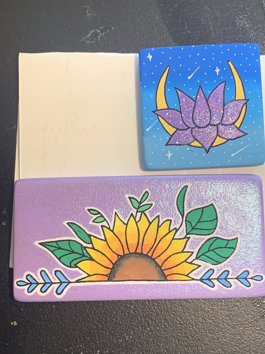 Would anyone be interested in purchasing stones I’ve painted? Or if you also have a small business involving crystals/jewelry, doing a trade?