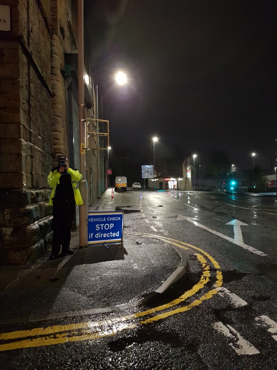 LancsRoadPolice's tweet photo. The Safer Roads Team are out tonight in Burnley for a Speed and Drink Drive check site. Thankfully none over 0 this evening, thank you for keeping our roads safe #HQ81 #NonForTheRoad #Fatal5 https://t.co/ysniTRjstn