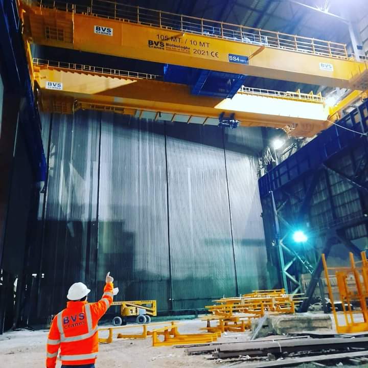 bvs_cranes's tweet photo. BVS Cranes commissions 105/10 ton, 35 meter span Double Girder Process Crane for major steel producer.

https://t.co/zJ51OAqEmv 
info@bvscranes.com

#bvs #bvscranes #processcranes #specialcranes #steelindustry https://t.co/MebHDlhz7C