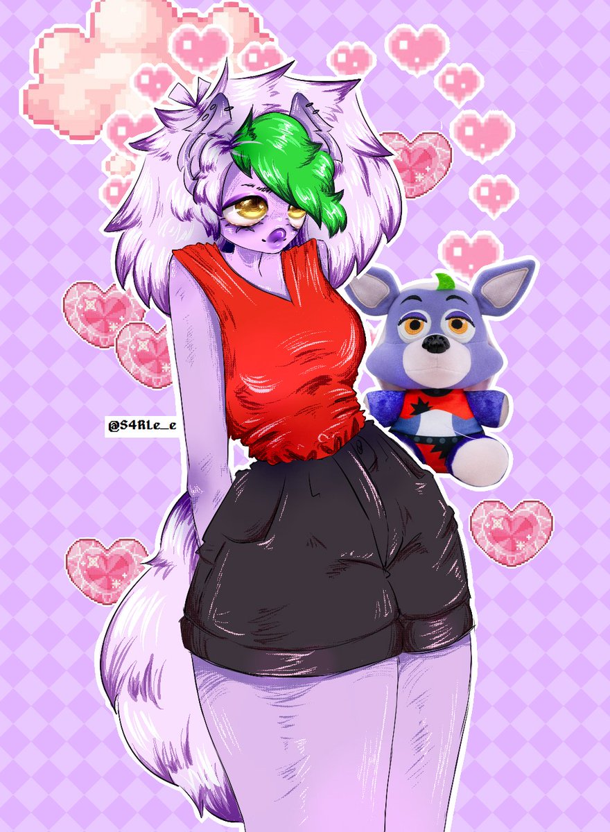 S4RLe_e's tweet photo. RoxAnne 

#fnafart #fnaffanart #fnaf #fanart #FiveNigthsAtFreddys https://t.co/gIn2CodNzm