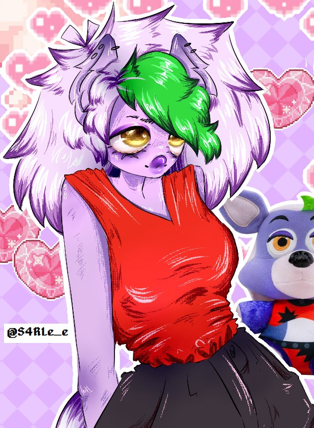 S4RLe_e's tweet photo. RoxAnne 

#fnafart #fnaffanart #fnaf #fanart #FiveNigthsAtFreddys https://t.co/gIn2CodNzm