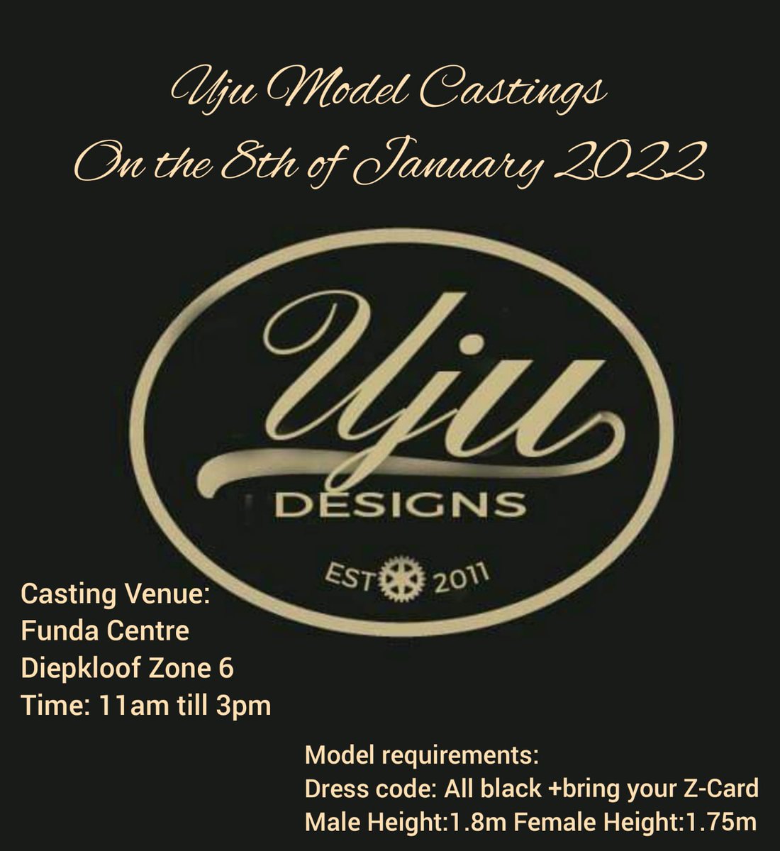 UJUDESIGNS's tweet image. Light💡camera 📷 action 🎬 #ujudesigns #proudlysouthafrican #modelcastings #fashion