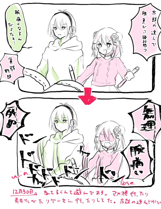12月30日
途中から全ての譜面を無視した
#あまび絵日記 